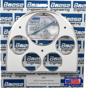 1952-1953 Ford Car 5 Gauge Billet Aluminum Gauge Panels