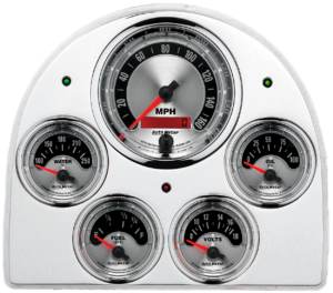 1952-1953 Ford Car Aluminum Dash Insert w Auto Meter American Muscle Gauges