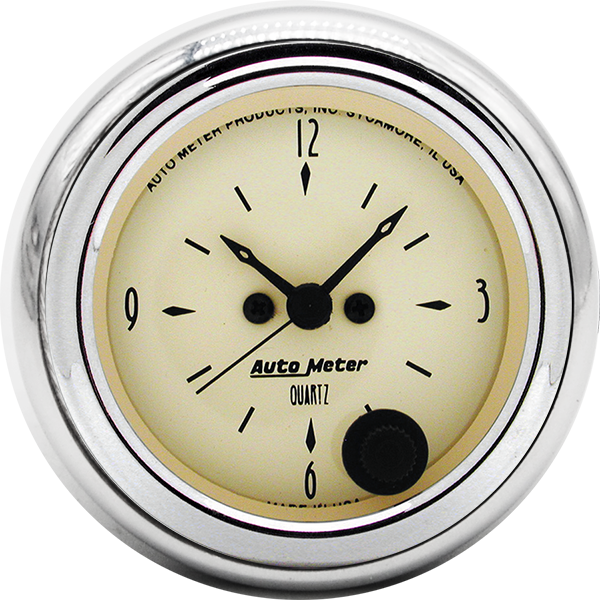 1952-1953 Ford Car Clock Inserts w/ AutoMeter Street Rod Series Clocks