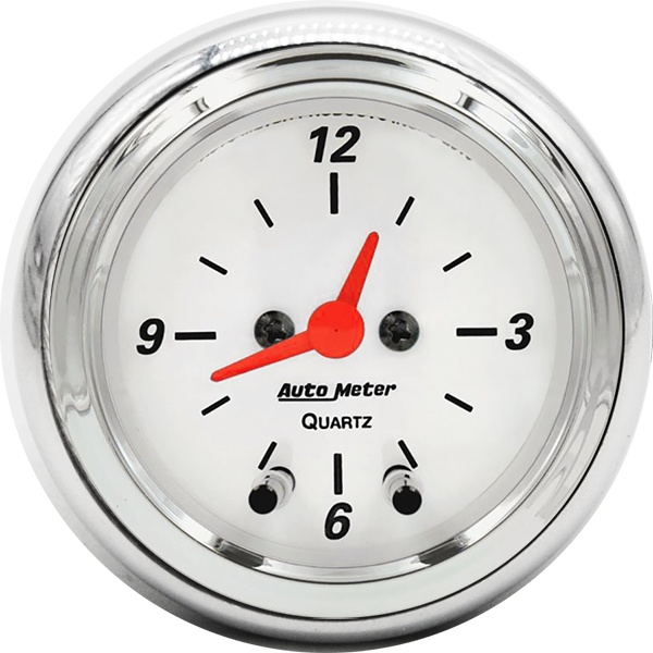 1952-1953 Ford Car Clock Inserts w/ AutoMeter Street Rod Series Clocks - Image 5