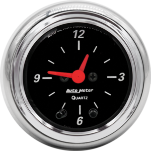 1952-1953 Ford Car Clock Insert w/ Auto Meter Designer Black Clock