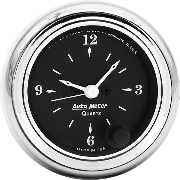 1952-1953 Ford Car Clock Inserts w/ AutoMeter Street Rod Series Clocks - Image 2