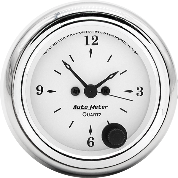 1952-1953 Ford Car Clock Inserts w/ AutoMeter Street Rod Series Clocks - Image 3