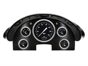 1956 Ford Fairlane Aluminum Gauge Panel w/ Classic Instruments Hot Rod Gauges