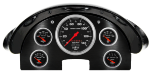 1956 Ford Fairlane Aluminum Gauge Panel w/ Auto Meter Sport-Comp Gauges