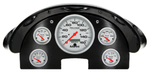1956 Ford Fairlane Aluminum Gauge Panel w/ Auto Meter Ultra-LIte Gauges