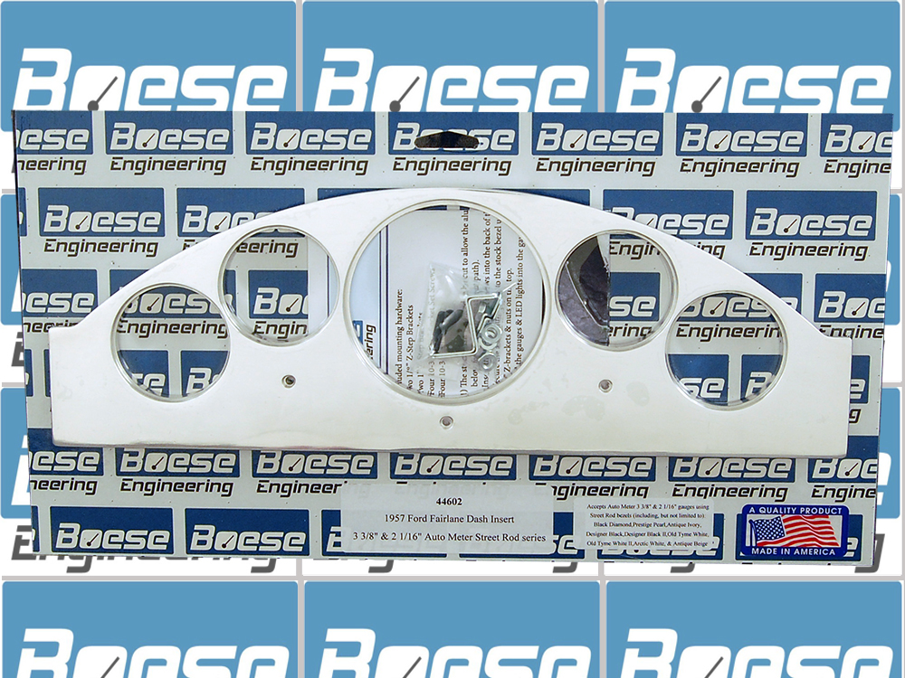 1957 Ford Fairlane 5 gauge Aluminum Gauge Panels