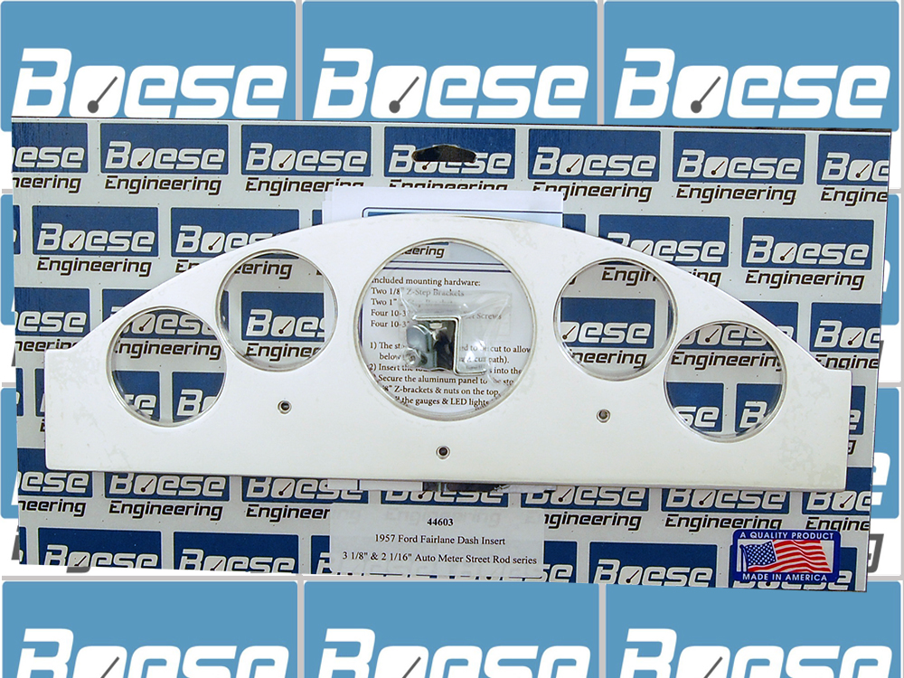 1957 Ford Fairlane 5 gauge Aluminum Gauge Panels - Image 2