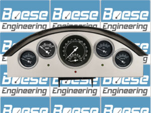 1957 Ford Fairlane Aluminum 5 Gauge Panel w/ Classic Instruments Gauges (Ultimate Speedometer)