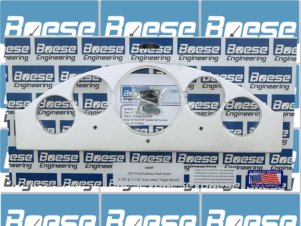 1957 Ford Fairlane 5 gauge Aluminum Gauge Panels - Image 3