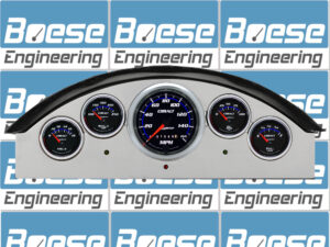 1957 Ford Fairlane Aluminum Gauge Panel w/ Auto Meter Cobalt Gauges