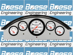 1957 Ford Fairlane Aluminum Gauge Panel w/ Auto Meter Phantom Gauges