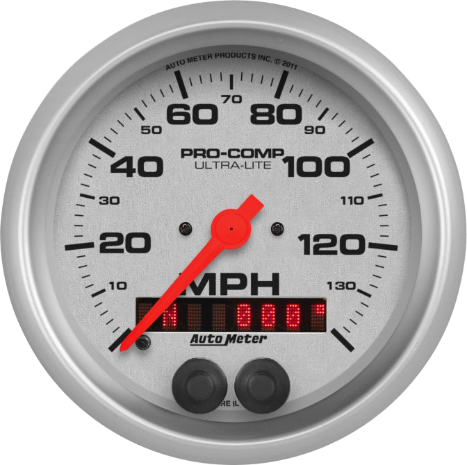 4480 AutoMeter Ultra-Lite 3 3/8" GPS 0-140 MPH Speedometer