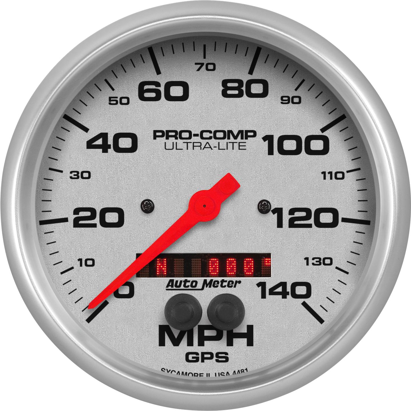 4481 AutoMeter Ultra-Lite 5" GPS 0-140 MPH Speedometer