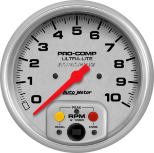 4494 AutoMeter Ultra-Lite 5" In-Dash Tachometer 0-10,000 RPM w/ Memory Recall