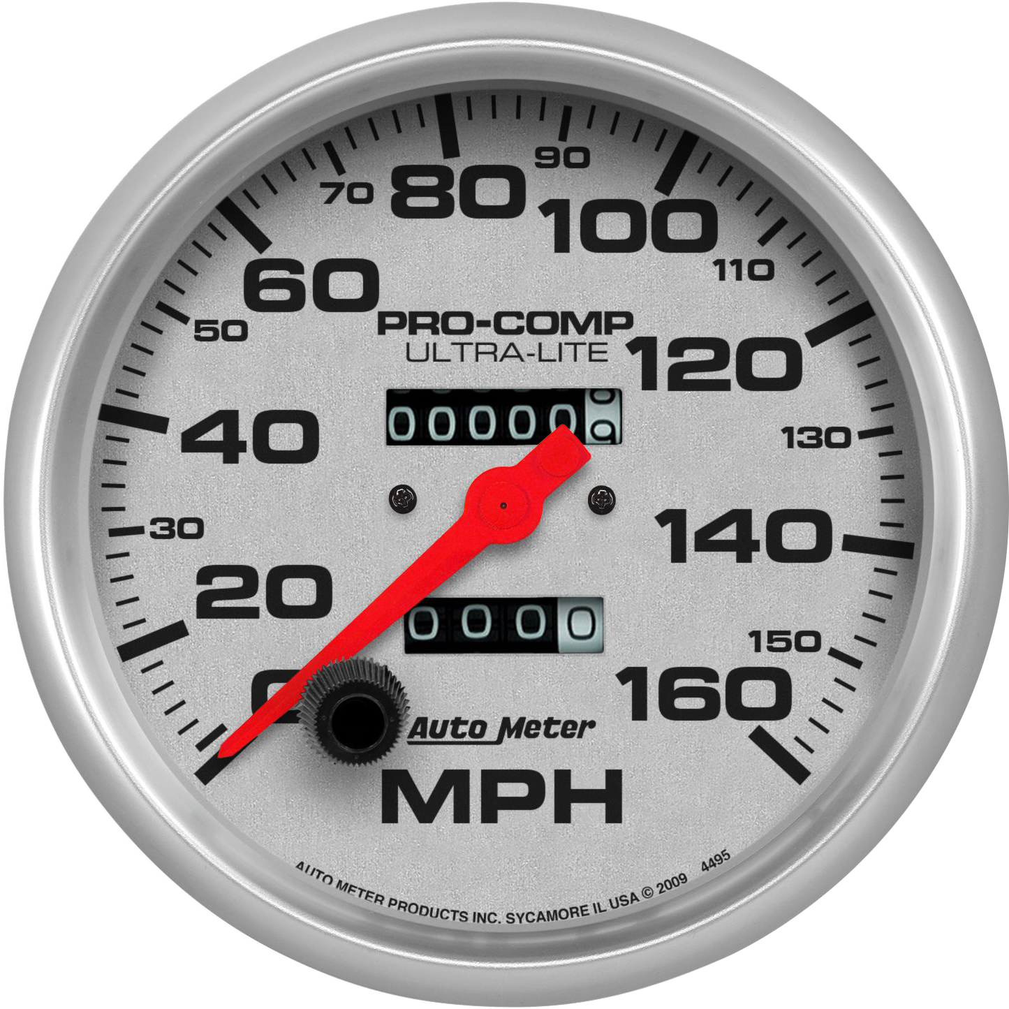 4495 AutoMeter Ultra-Lite 5" Mechanical 0-160 MPH Speedometer