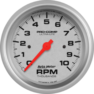 4497 Auto Meter Ultra-Lite 3-3/8" In-Dash 10,000 RPM Tachometer