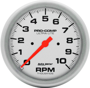 4498 Auto Meter Ultra-Lite 5" In-Dash Tachometer (0-10,000 RPM)