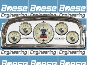 1959 Ford Galaxie / Fairlane Aluminum 5 Gauge Panel w/ Auto Meter Prestige Series