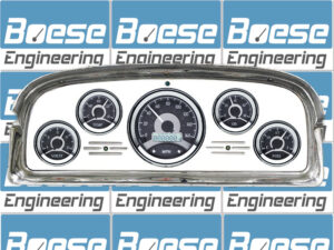 1959 Ford Galaxie / Fairlane Aluminum Gauge Panel w/ Dakota Digital VHX-1050 Black Alloy Gauges