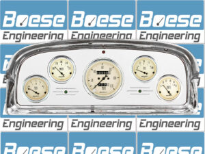 1959 Ford Galaxie / Fairlane Aluminum Gauge Panel w/ Auto Meter Street Rod series gauges