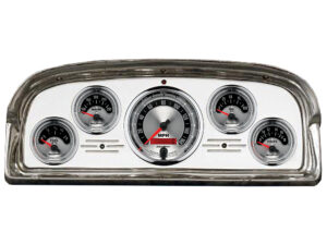 1959 Ford Galaxie / Fairlane Aluminum Dash Insert w Auto Meter American Muscle Gauges