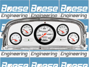 1959 Ford Galaxie / Fairlane Aluminum Gauge Panel w/ Auto Meter Phantom Gauges