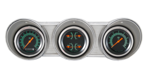 1962-1963 Ford Fairlane Aluminum Gauge Panel Adapter w/ Classic Instruments G/Stock Gauges