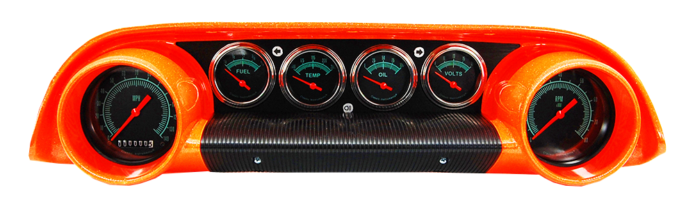 1963-1964 Ford Galaxie Aluminum Gauge Panels w/ Classic Instruments Gauges