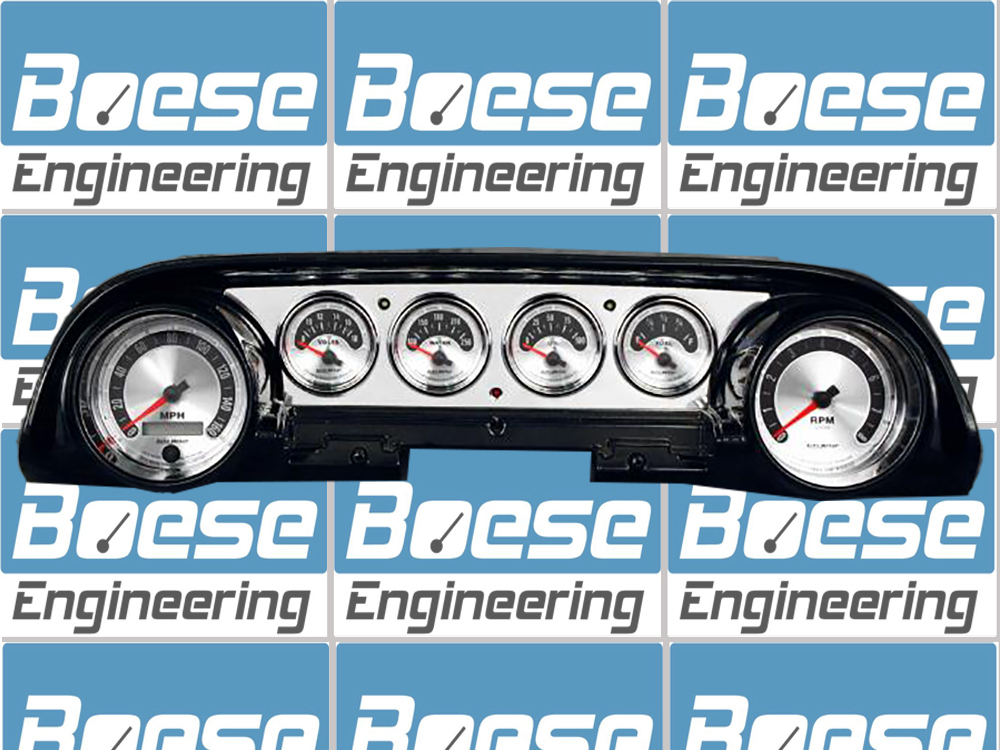 1963-1964 Ford Galaxie Aluminum Gauge Panels w/ Auto Meter American Muscle Gauges - Image 4