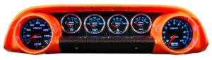 1963-1964 Ford Galaxie Aluminum Gauge Panels w/ Auto Meter Cobalt Gauges