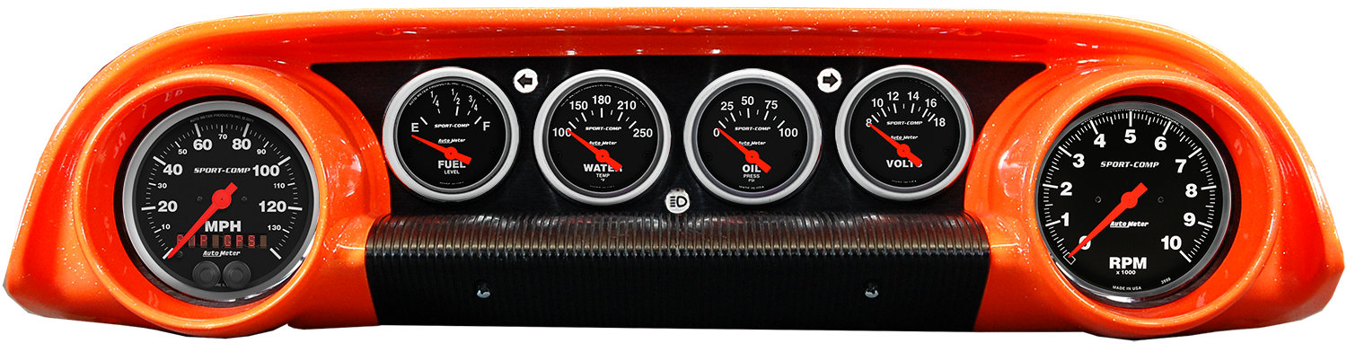 1963-1964 Ford Galaxie Aluminum Gauge Panels w/ Sport-Comp Gauges - Image 2