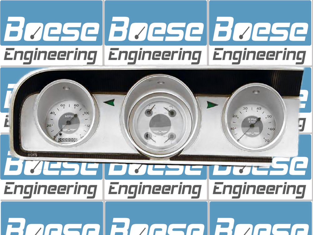 1964 Ford Fairlane Billet Aluminum Dash Insert w/ Classic Instruments All American Gauges