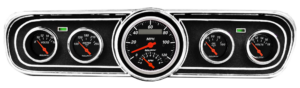 1965-1966 Ford Mustang Adapter Panels w/ Auto Meter Designer Black Gauges