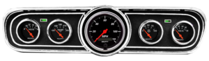 1965-1966 Ford Mustang Adapter Panels w/ AutoMeter Designer Black Gauges