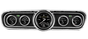 1965-1966 Ford Mustang Adapter Panels w/ Auto Meter Old Tyme Black Gauges
