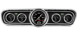 1965-1966 Ford Mustang Adapter Panels w/ Auto Meter Old Tyme Black Gauges (GPS)