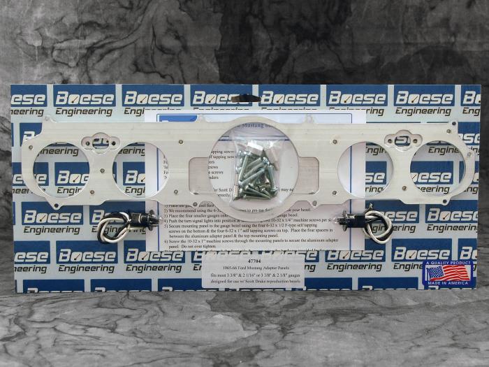 1965-1966 Ford Mustang Adapter Panels w/ Auto Meter Cobalt Gauges - Image 3