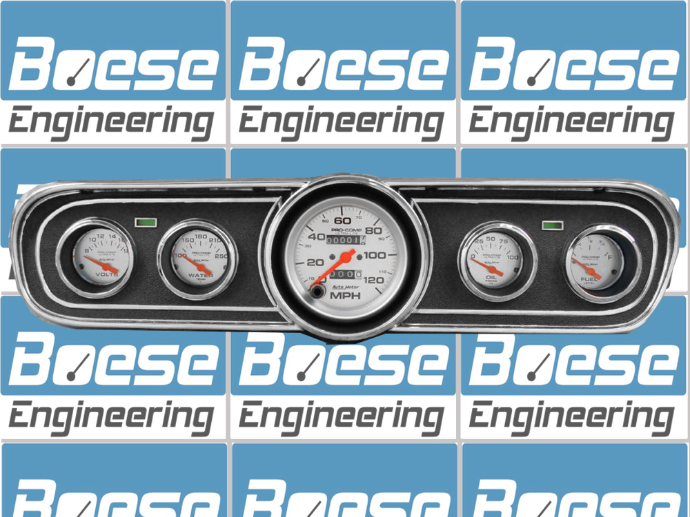 1965-1966 Ford Mustang Adapter Panels w/ Ultra-Lite Gauges