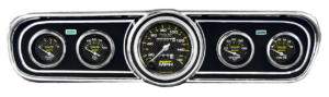 1965-1966 Ford Mustang Adapter Panels w/ AutoMeter Carbon Fiber Gauges