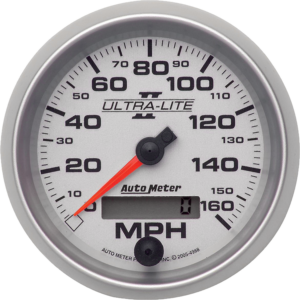 4988 Auto Meter Ultra-Lite II 3 3/8" Electric 0-160 MPH Speedometer