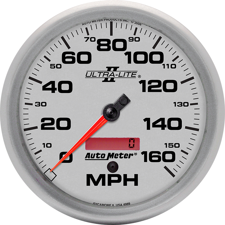 4989 Auto Meter Ultra-Lite II 5" Electric 0-160 MPH Speedometer - Image 2