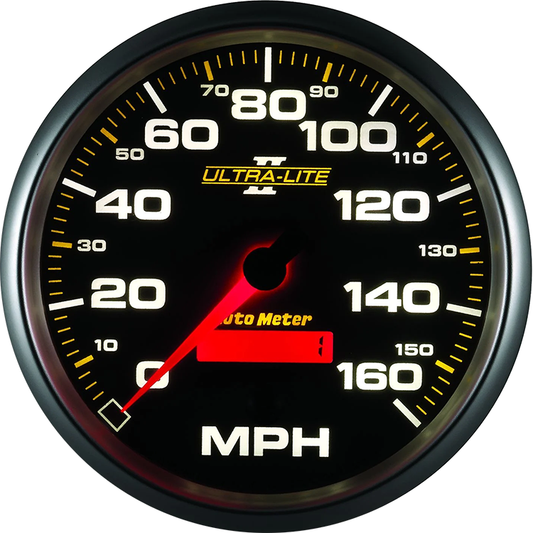 4989 Auto Meter Ultra-Lite II 5" Electric 0-160 MPH Speedometer - Image 3