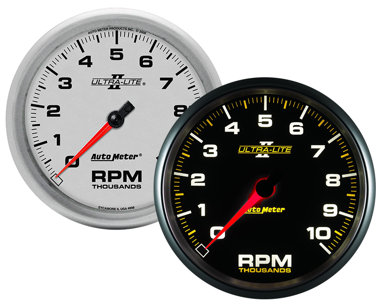 4998 Auto Meter Ultra-Lite II 5" In-Dash 10,000 RPM Tachometer