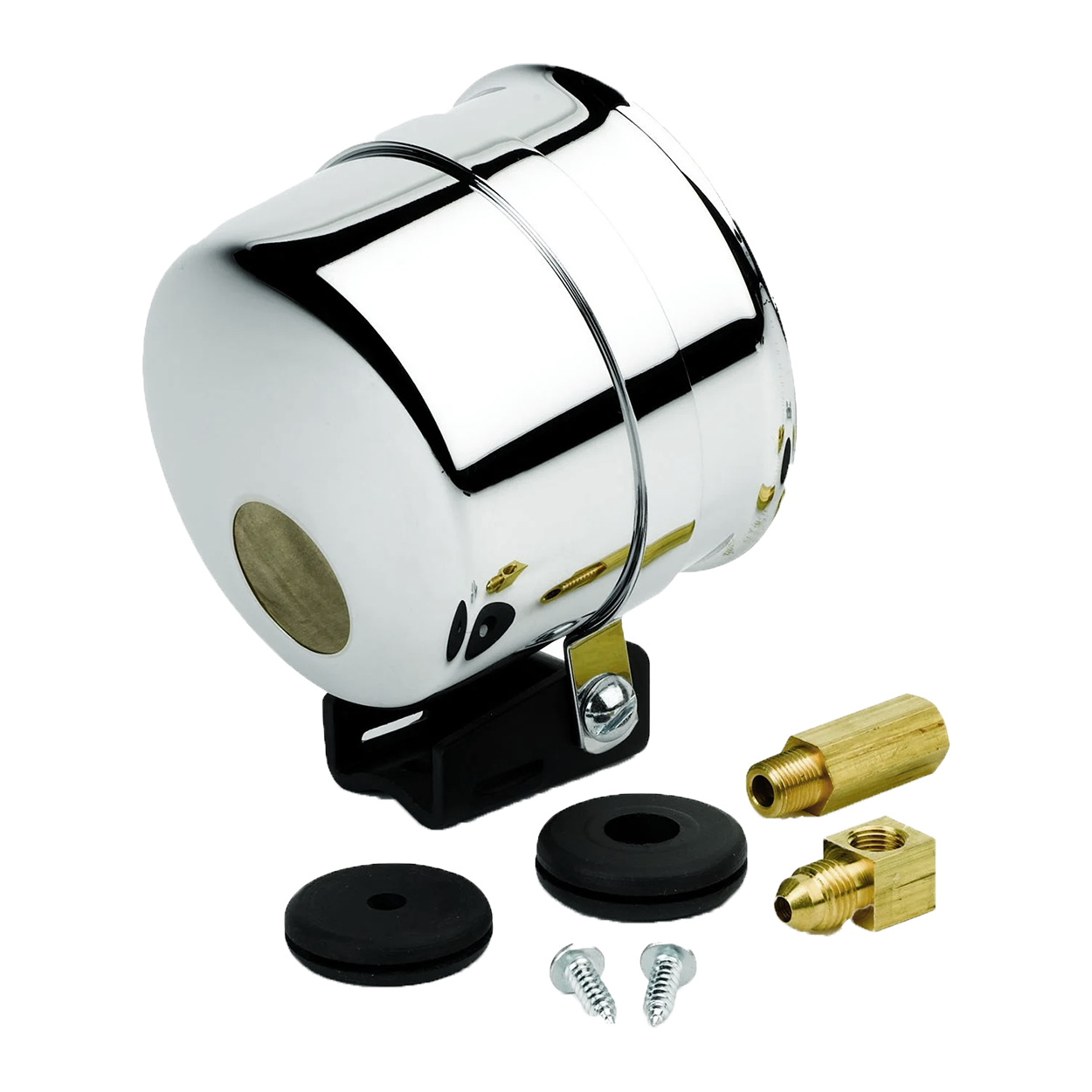 AutoMeter 5203 Chrome Mounting Cup w/ Pedestal for 3 3/8" In-Dash AutoMeter Tachometers or Speedometers