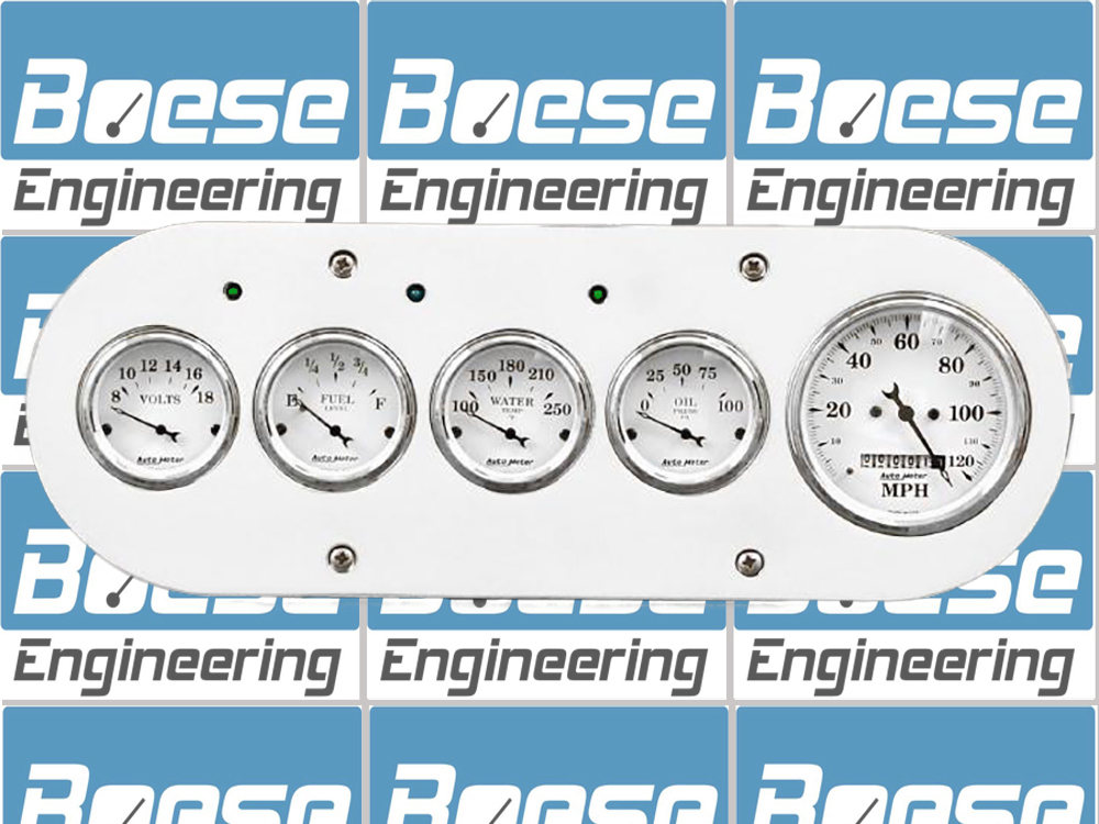 1954-1958 Dodge Truck Billet Aluminum Gauge Panel w/ Auto Meter Street Rod series gauges - Image 4