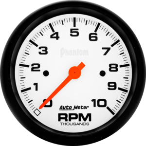 5897 Auto Meter Phantom 3 3/8" In-Dash 10,000 RPM Tachometer