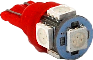 5SMD-xx T10 LED Light (5050-5SMD) Wedge Bulb - Image 2