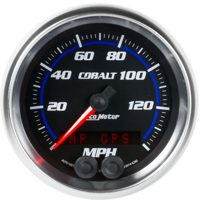 6280 Auto Meter Cobalt 3 3/8" GPS 0-140 MPH Speedometer - Image 2