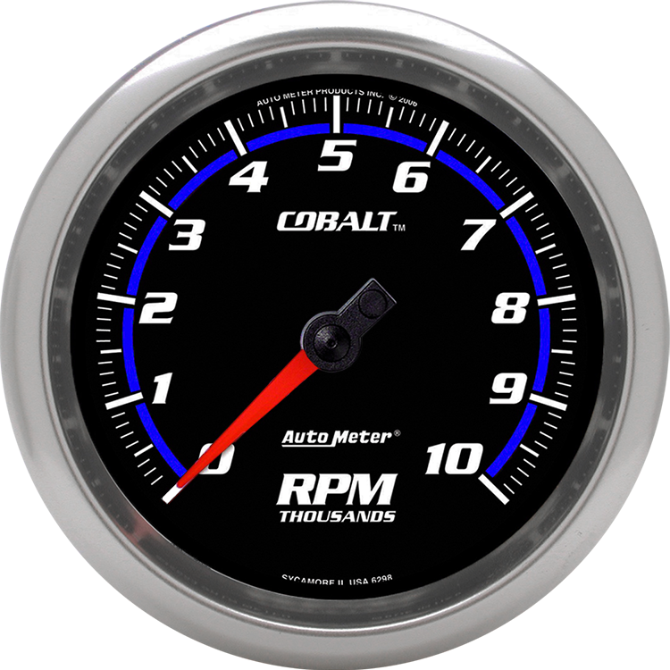 6297 Auto Meter Cobalt 3-3/8" In-Dash Tachometer (0-10,000 RPM) - Image 2
